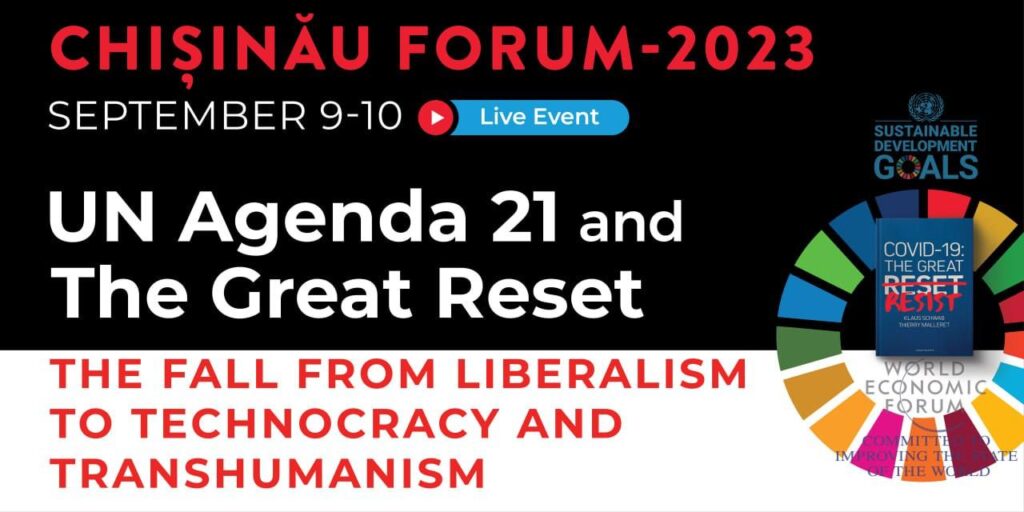 conference "UN Agenda 21 and The Great Reset. The Fall from Liberalism to Technocracy and Transhumanism" of the Chisinau Forum September 9th–10th 2023, Iurie Roșca