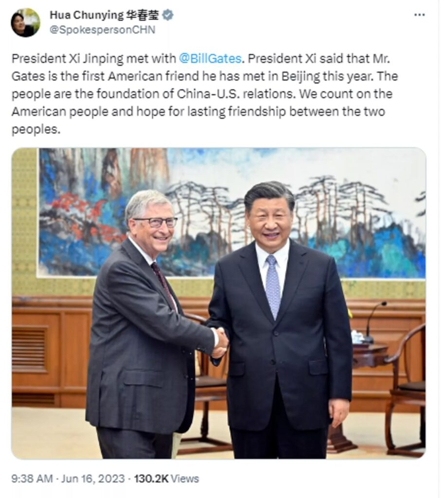 Bill Gates, Xi Jinping, Peking, China, Sputnik, Evelyn de Rothschild, Bloomberg, CCTV, COVID-19-Pandemie, Bill & Melinda Gates Foundation, Global Health Drug Discovery Institute, GHDDI, Pepe Escobar, Iurie Roșca,